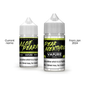 VAPURE ‘SALT ICE’ ALOE-PEARA ICE - New Name from January 2024 is VAPURE Chill Pear Menthol- at NZVAPOR in AU