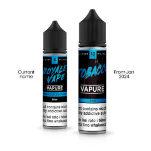 VAPURE ROYALE VAPE - New Name from January 2024 is VAPURE DARK BLUE TOBACCO - at NZVAPOR in AU
