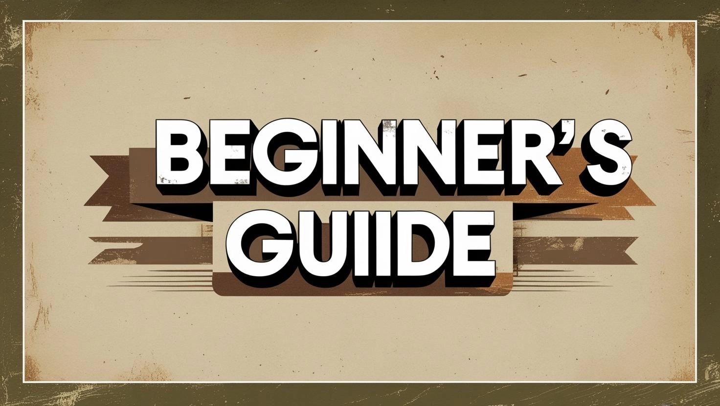 "Beginner's Guide" text on a vintage-style background.