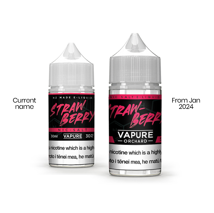 VAPURE SALTS Strawberry - New Name from January 2024 is VAPURE Orchard Strawberry - at NZVAPOR in NZ