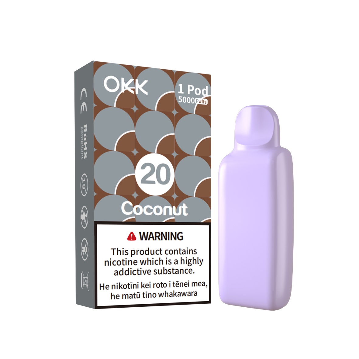 ivg 6000 big puff vape Pineapple Coconut Lost Vape OB5500 Vape main image 1