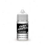 Bottle of Sweet Menthol Vapure e-liquid with a white cap.