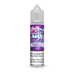 E-liquid bottle labeled "Max" with a purple and pink design.
