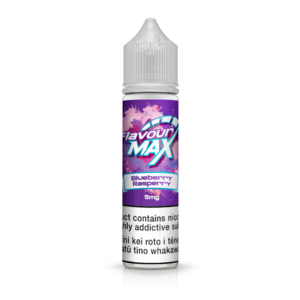 E-liquid bottle labeled "Max" with a purple and pink design.