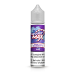 E-liquid bottle labeled "Max" with a purple and blue design.